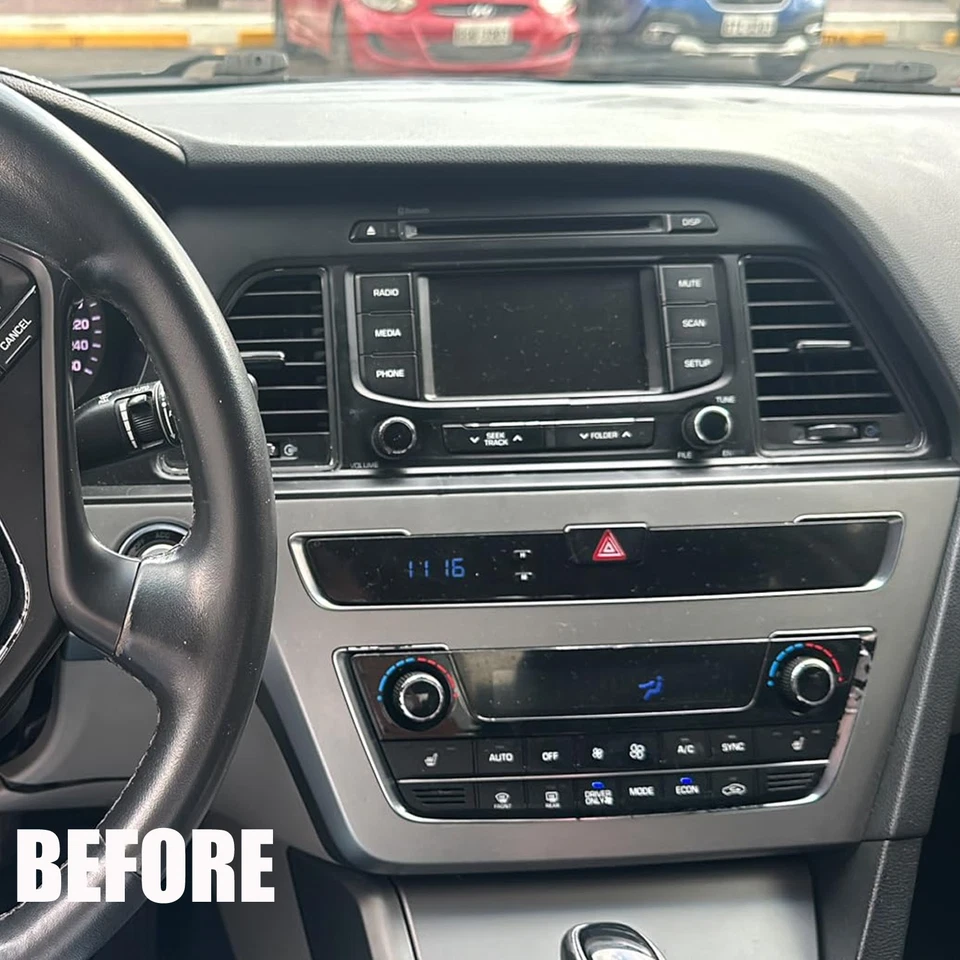 FOR HYUNDAI SONATA 2015 2016 2017 APPLE CARPLAY CAR STEREO GPS RADIO ANDROID 13 - Image 2 of 4