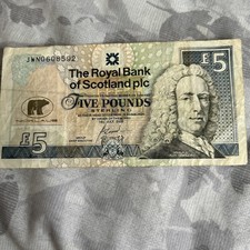 Jack Nicklaus Scottish £5 Paper Bank Note Circulated