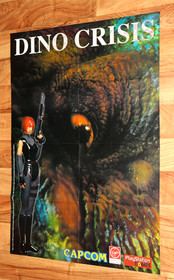 P&oacute;ster de colecci&oacute;n raro de Dino Crisis 1999/24 Horas de Le Mans Capcom Dreamcast PS1.