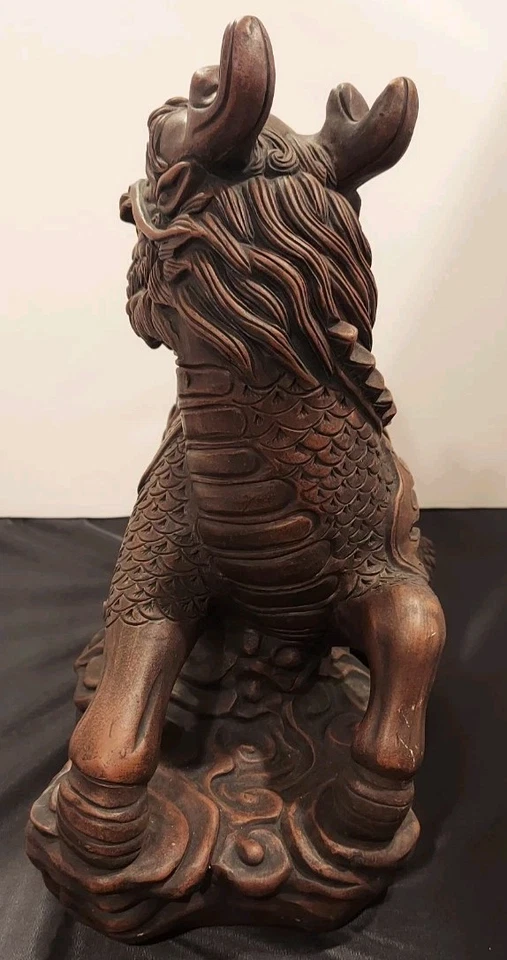 Large Antique Foo Dog/ Dragon Statue (Local Pick-up Only) - Image 2 of 4