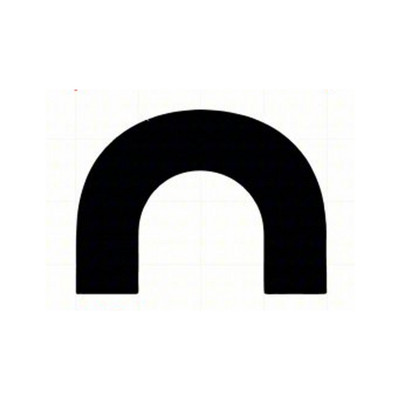 Pavement Ends Blacktop MarkingTemplate for Roadway Endings