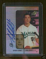 JOSH BECKETT 2000 UPPER DECK SPX RC AUTOGRAPH /1500 HOT