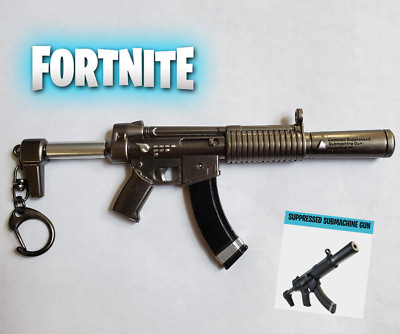 Fortnite Battle Royale Suppressed Submachine Gun Keychain ~6''
