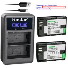 Kastar Battery LCD Dual Charger for Canon LP-E6 LP-E6N LC-E6E Canon EOS 60Da