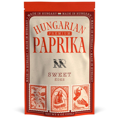 Premium Sweet Hungarian Paprika Powder 4oz, Non-GMO, Authentic Szeged Region Spi
