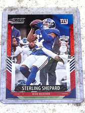 STERLING SHEPARD ~ 2021 Panini Score #65 Dots Red Parallel 382/460 PWE