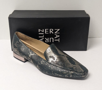 Naturalizer Clea Loafer Flats, Kingfisher Snake, Women's 9 Wide | eBay