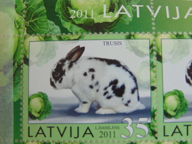 stamps > Latvia /2011 /RABBIT - Image 2 of 2