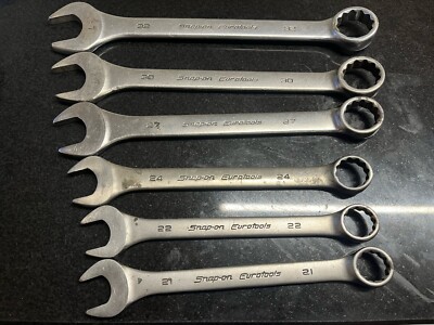 Snap On Eurotools großer Schraubenschlüssel-Satz 21 mm bis 32 mm