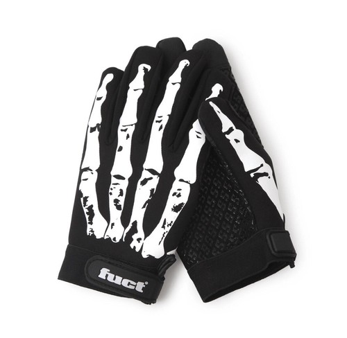 fuct 🇺🇸 USA SKELETON GLOVES MX MotoCross MTB BMX OG LOGO SSDD L - Picture 5 of 24