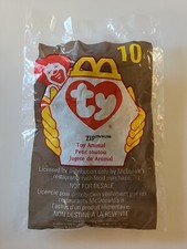 McDonald's Happy Meal Ty Teenie Beanie Babies Toy 10 - 1998 - Zip Cat