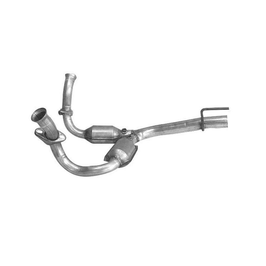 youページ Y Pipe Dual (2) Catalytic Converters for Jeep Grand Cherokee 4.7L