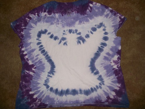 KIDS Handmade Tie Dye shirt CHRISTIAN - ANGEL or CROSS / 3 CROSSES - Picture 6 of 33