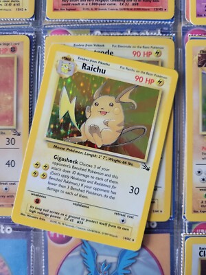 Raichu Pokemon Card Stage 1 - 14/62 - 90HP - Gigashock | eBay