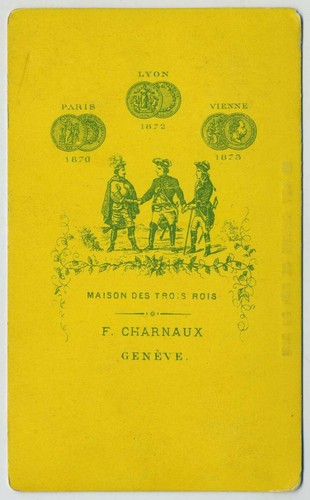 CDV 1870-80 F. Charnaux à Genève. Chemin de fer du Rigi. Train. - Picture 2 of 2