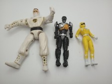 #AB) Vintage 1995 Mighty Morphin Power Rangers Twirling White Ninja Ranger Mix