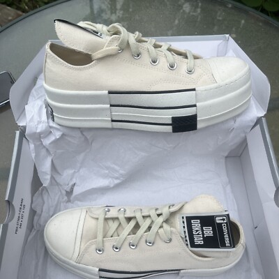 CONVERSE DRKSTAR ホワイト 28cm 9.5 US RICK OWENS DRKSHDW CONVERSE DRKSTAR HI-CUT SNEAKERS WHIT