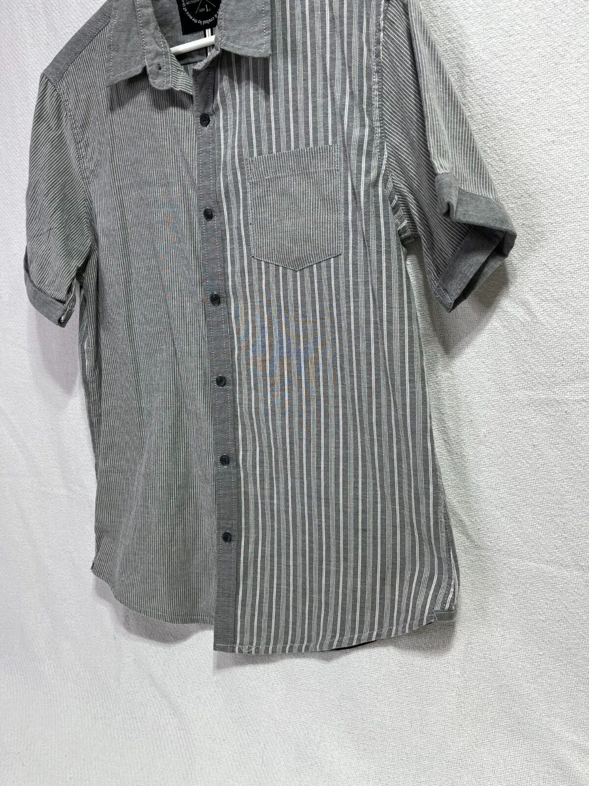 Native Code The Impeccable Fit Gray Striped Short… - image 3