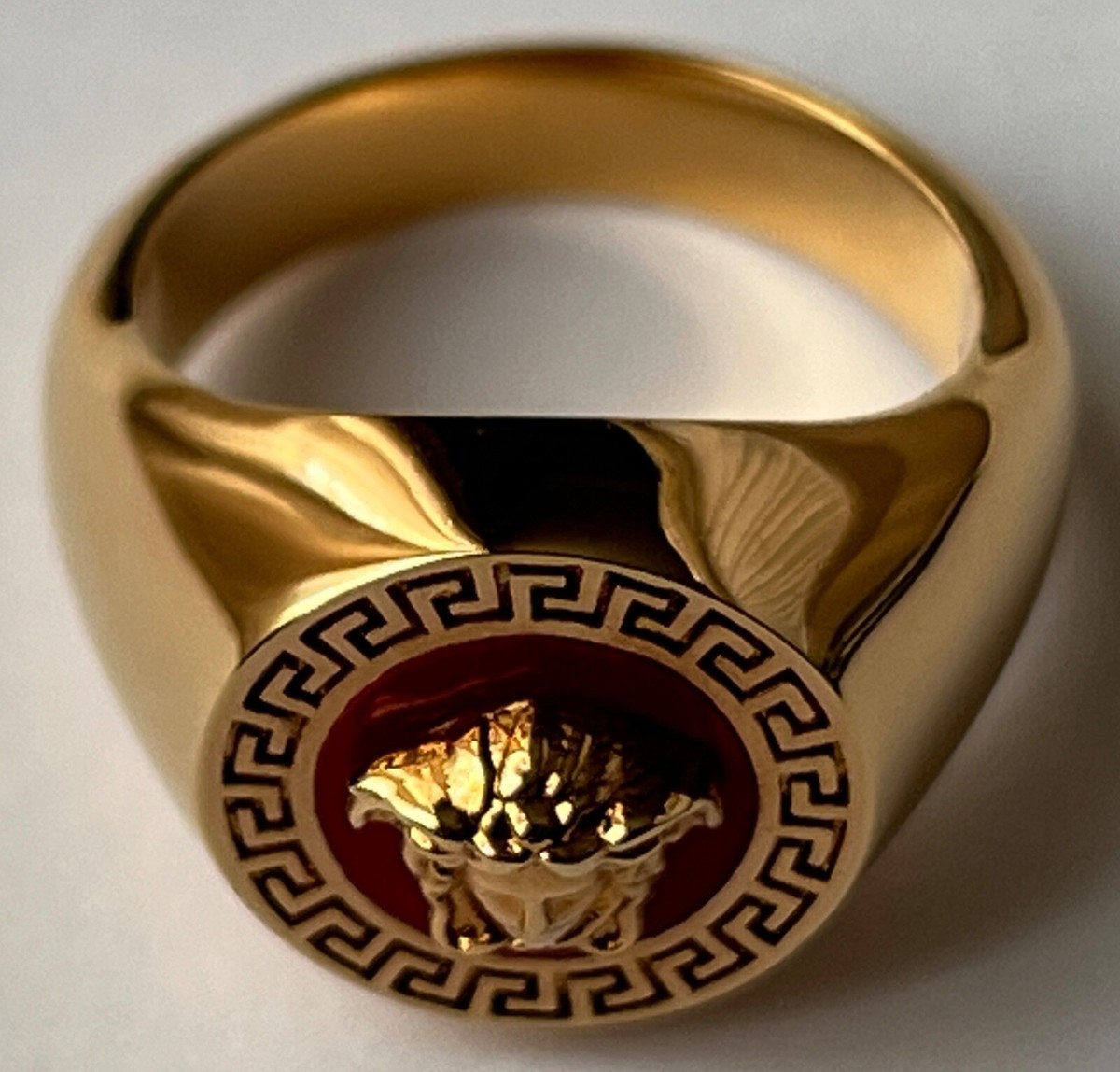 Versace ヴィンテージリング VERSACE ヴェルサーチェ リング GRECA メデューサ グリーク 指輪