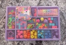 VINTAGE LISA FRANK ALPHABET BEAD MANIA KIDS BEADS SET MINT SEALED TRAY SET