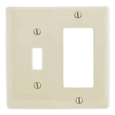  (QTY 25)Trade Select NP126LA 1-Toggle 1-Decorator Switch Combination Wallplate
