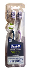 Oral-B Cross Action Eco Toothbrush Soft - 2ct
