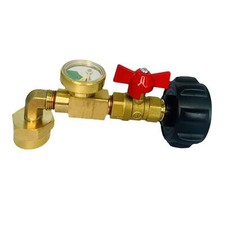 Adaptateur de recharge de gaz, connecteur de bouteille de gaz en laiton pour