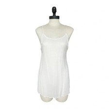 REFORMATION White Sleeveless Sheer Camisole/Tunic, Size Small