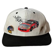 VINTAGE Kyle Petty Coors Light Hat Cap With Pins White SnapBack NASCAR Mens