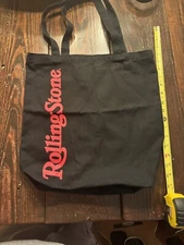 ROLLING STONE Canvas MAGAZINE TOTE BAG-BLACK/RED-NEW-without Tags-FAST SHIPPING