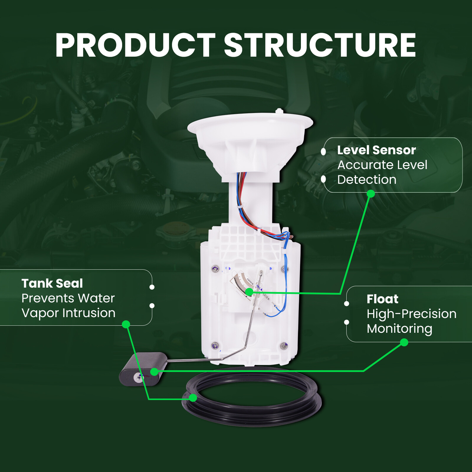 Fuel Pump Fit 2015 Mini Cooper 1.6L All Engines Turbocharged Naturally Aspirated