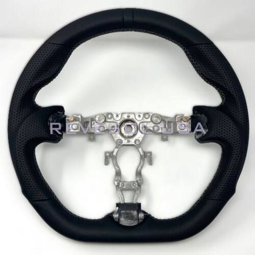 REVESOL Gray STITCH FLAT LEATHER Steering Wheel for INFINITI FX35 FX37 FX50 QX70