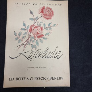 Gesang/Klavier "Rosenlieder" Noten antik Gesang und Klavier