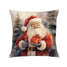 NEW! Modern Fashion Decoration Style SANTA Pillow Cover. 17".w.Zipper. #1