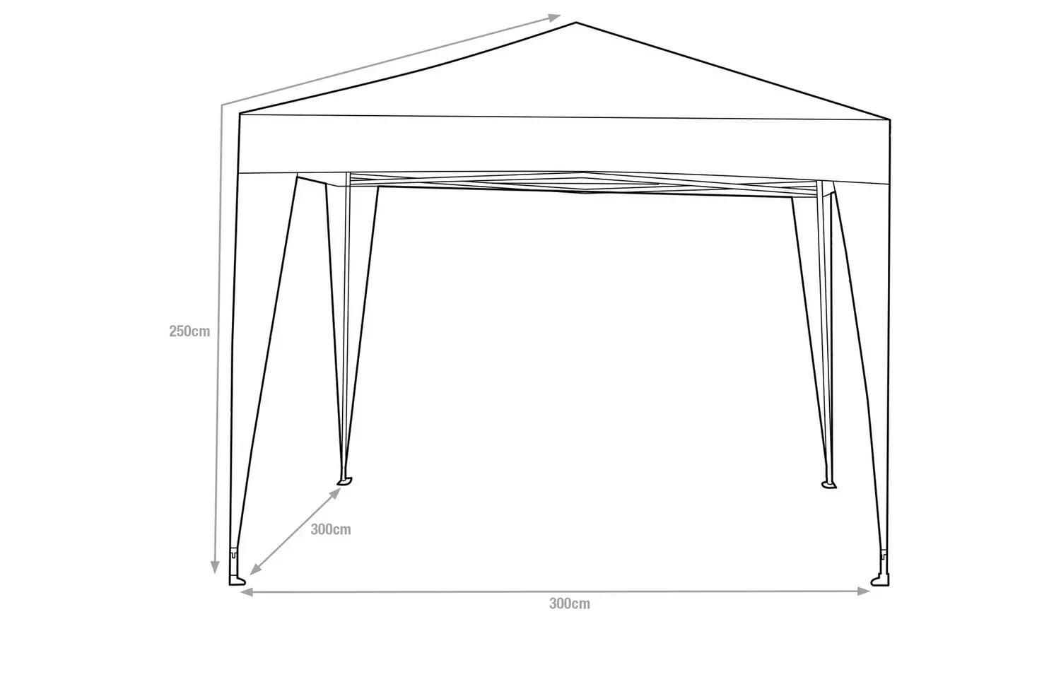 GAZEBO WATERPROOF GAZEBO 800D 3 X 3 HEAVY DUTY COMMERCIAL MARKET STALL