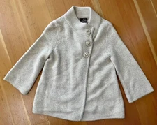 Fenn Wright Manson Lambs wool/Angora Blend Cardigan Tan Size M