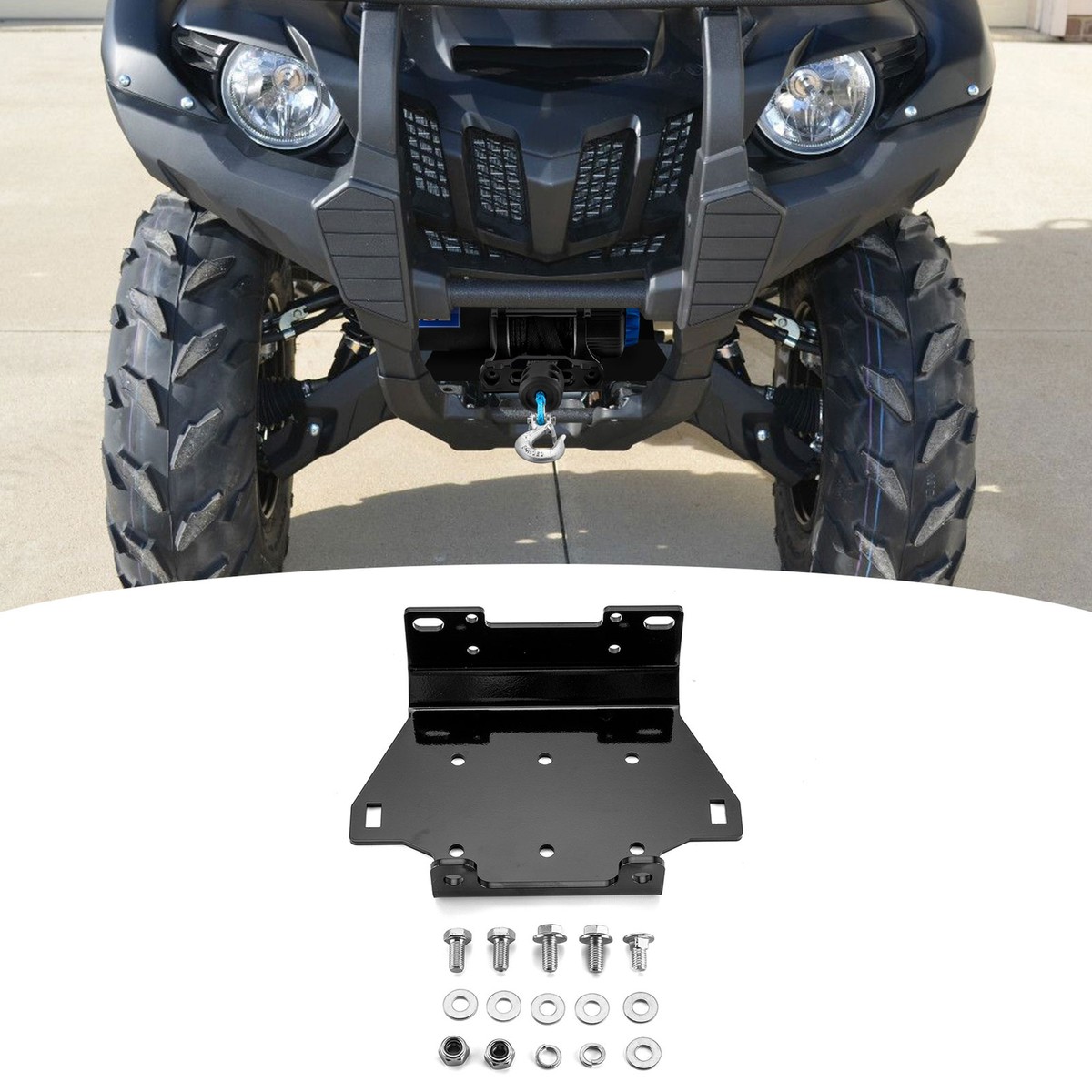 Aazon.co: WeiSen Front Winch Ount Plate Kit Copatible With Yaaha