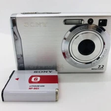 Sony Cyber-Shot DSC-W80 7.2MP Digital Camera-3X Optical Zoom Carl Ziess-Working