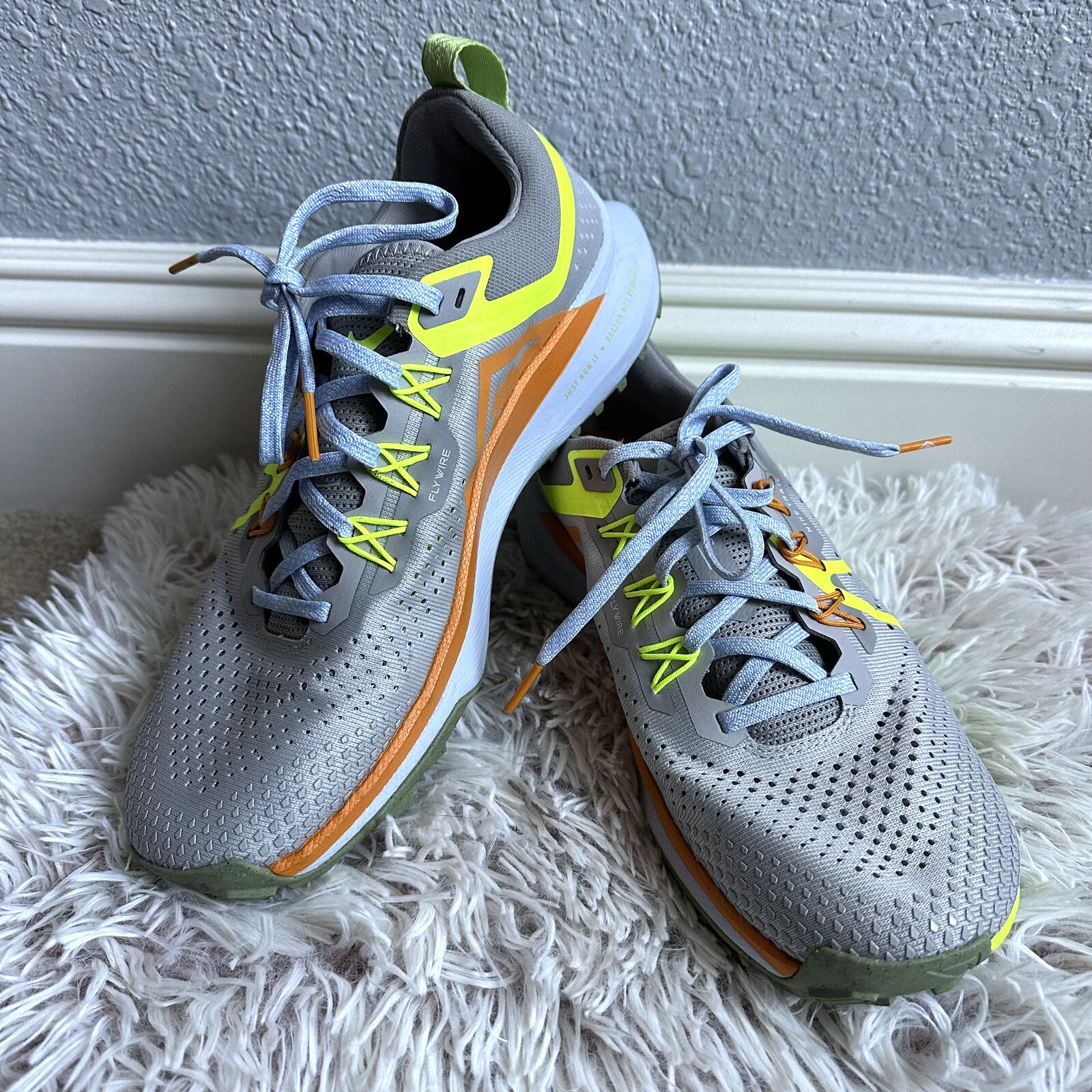 Nike Men's React Pegasus Gray Trail 4 Hiking / Running Shoes DJ6158-002 Size 7.5