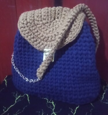 Travel Bag Crochet Backpack Shoulder Knitted Crossbody New Handmade Fashion Yarn Backpack bag shoulders back travel handmade crochet knitted  main image 4