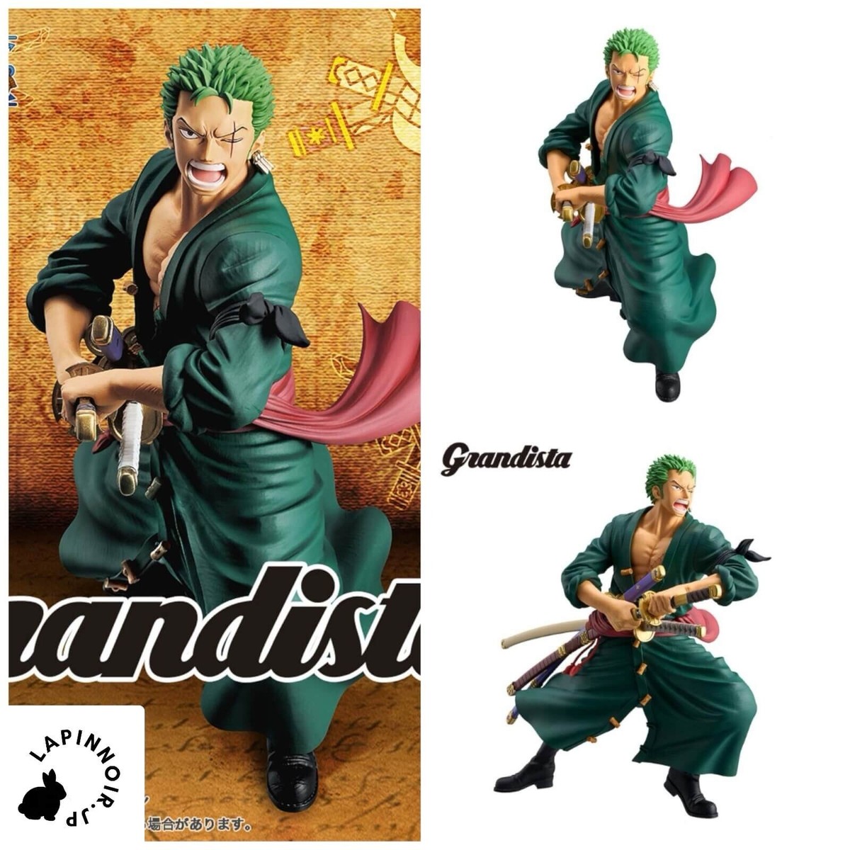 ONE PIECE Roronoa Zoro Grandista figure BANPRESTO | eBay