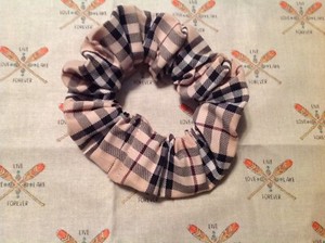 burberry hair scrunchie