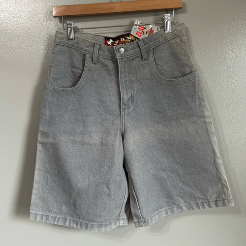 Y2K JYNX hip hop denim gray shorts boys size 11-12 relaxed graphic design grunge - Picture 11 of 11