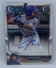 2017 1st Bowman Chrome Charcer Burks Cubs Auto