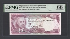 Afghanistan 100 Afghanis ND(1977)/SH1356 P50c Uncirculated Grade 66