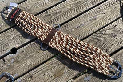 36'' Hilason 27 strand wool blend Western cinch w/roller buckle