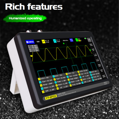 FNIRSI-1013D 7inch Digital Oscilloscope 2CH 100MHz Bandwidth 1GS Sampling Rate
