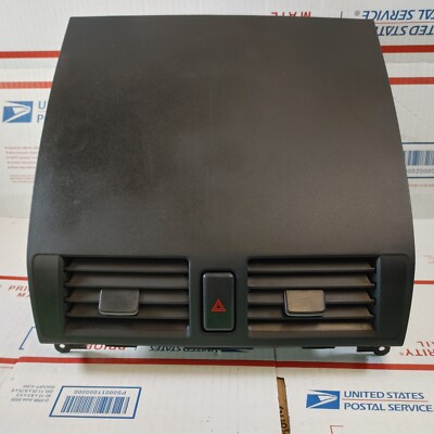 04 05 06 07 08 09 Mazda 3 Center Dash Air Vent Bezel w/ Hazard BLACK 04-09