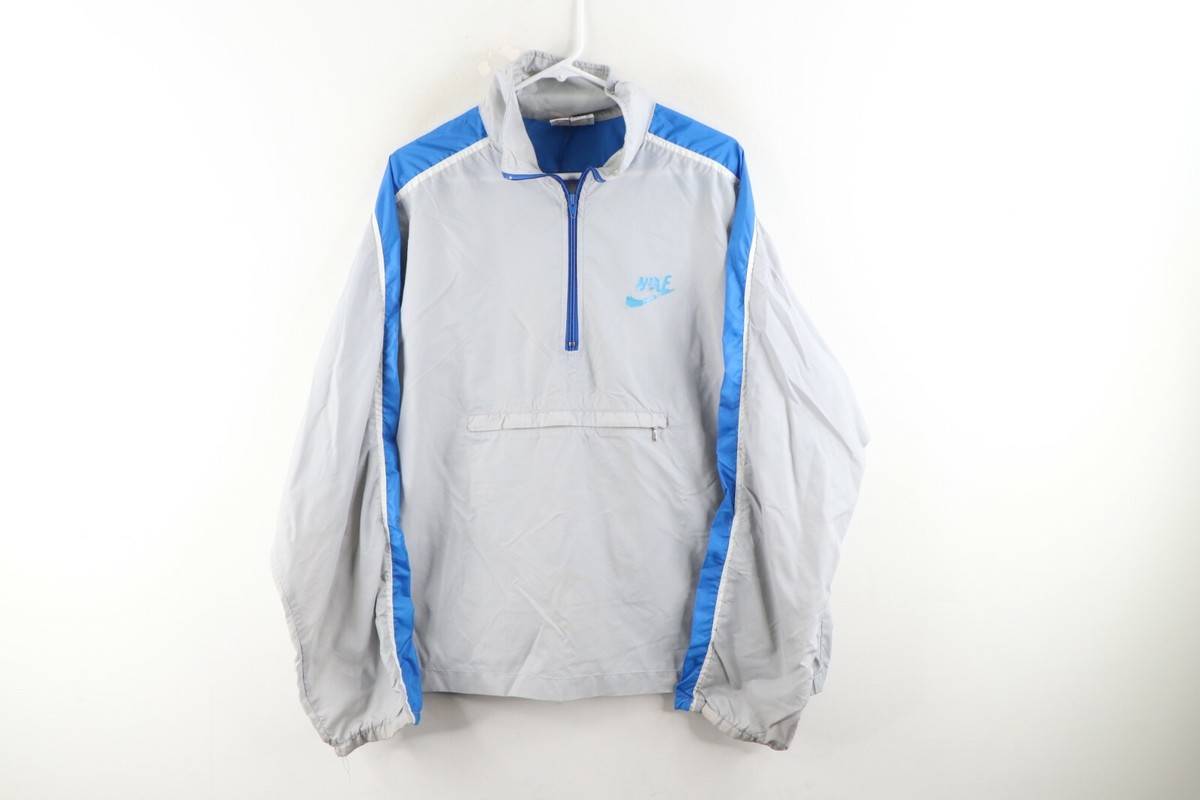 Vintage 70s Nike Mens XL Spell Out Distressed Pullover Anorak 