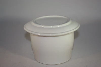 Butterkühler 250 g gross "weiss glänzend" Steinzeug Westerwald - Bild 1 von 2